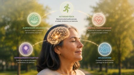 Lo relevante es la combinación de actividad física, alimentación saludable, control cardiovascular, entrenamiento cognitivo y socialización
