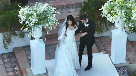 Matty Healy y Gabriette Bechtel celebraron su boda en una ceremonia privada realizada en Hollywood Hills.