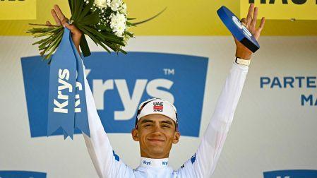 Isaac del Toro conservó el 'maillot' blanco del Tour de Francia 2026