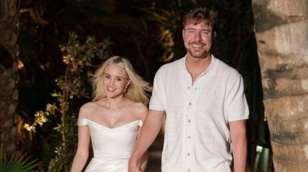 La boda de MrBeast llamó la atención por el elegante vestido de Thea Booysen y la celebración realizada en un destino privado.