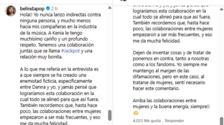 La cantante pidió a sus seguidores detener el odio entre fandoms.