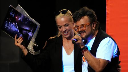 Aleks Syntek y Sarah Hoch en el GIFF.
