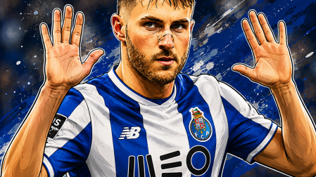 Santiago Giménez con la playera del Porto
