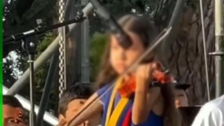 Romina Rivera, niña prodigio del violín.