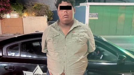 Sujeto que provocó daños en un cajero automático de Banco Afirme