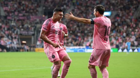 A pase de Lionel Messi, Casemiro encontró el primer gol del Inter Miami.