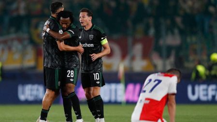 El Slavia Praga sucumbió ante el Lens en la jornada 1 de la Fase Liga de la Champions League 2026-2027