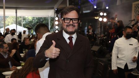 Aleks Syntek en el Día del compositor celebrado en las instalaciones de la Sociedad de Autores y Compositores de México (Sacm).