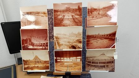 En la Biblioteca de la Basílica de Guadalupe se resguardan las fotografías del proceso arquitectónico de la nueva basílica de  Pedro Ramírez Vázquez