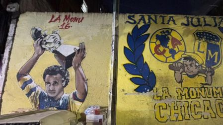 El mural se hizo popular por su tributo a Cristóbal Ortega, leyenda del América. Sin embargo, luce descuidado en ocasiones ante el constante movimiento del Mercado de Santa Julia.