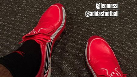 Gilberto Mora ya estrenó los botines de Lionel Messi y compartió esta historia en redes sociales