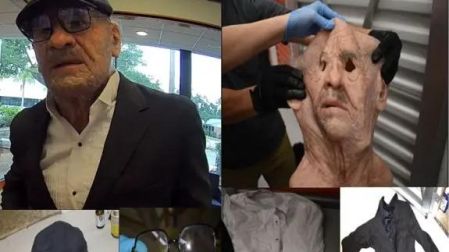 Las autoridades federales acusan a David Sartin Jr. de utilizar una máscara protésica de anciano para cometer dos robos bancarios en Florida durante 2026.