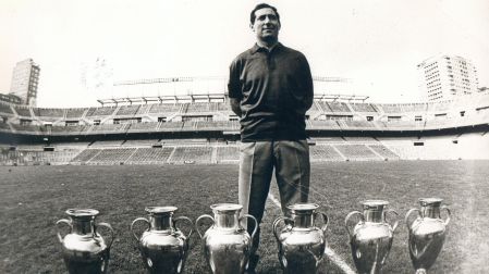 Paco Gento y sus seis copas de Europa