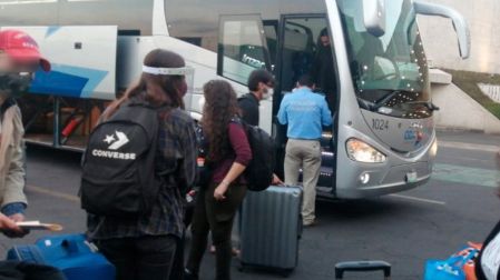 Los policías resguardaron la integridad física y patrimonial de los visitantes, desde su hospedaje hasta sus traslados. Foto: SSC