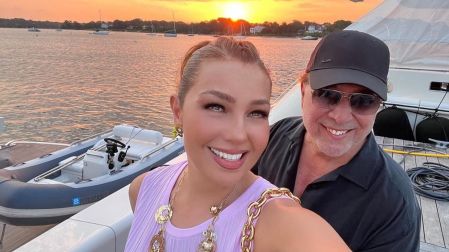 Tommy Mottola y Thalía