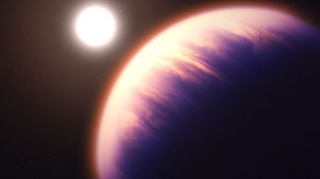 Un exoplaneta es estudiado por el telescopio James Webb