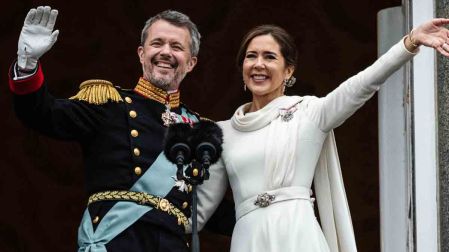 Rey Federico X y su esposa Maria