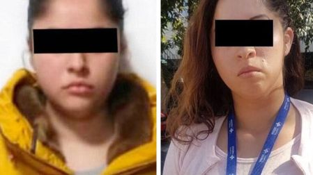 Las mujeres familiares del desaparecido líder del Cártel de Tláhuac, Felipe de Jesús Pérez Luna, alias “El Ojos”.