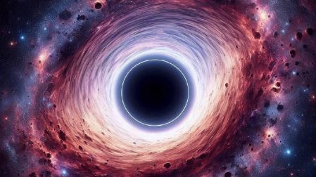 Agujero negro en el centro en el centro de la vía láctea.