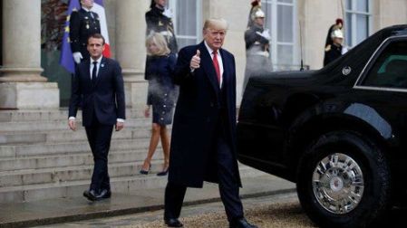 Trump y Macron rebajan tensión tras polémica