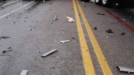 Accidente sobre la carretera Ocozocoautla- Las Choapas, en Chiapas
