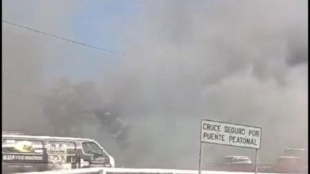Incendio en Periférico y Gran Canal.