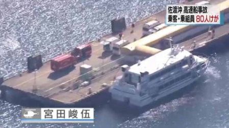 Barco choca contra una ballena en Japón; al menos 80 heridos