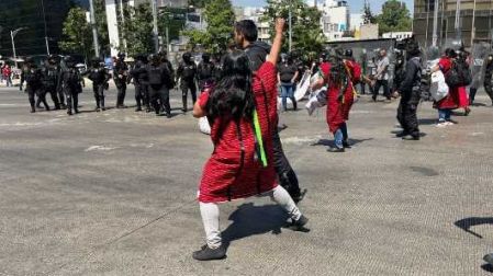 Bloqueo hoy en Insurgentes y Reforma