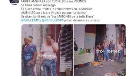 Con cuchillo amenaza en la Morelos