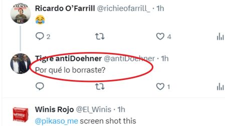 le reclamaron haberlo borrado