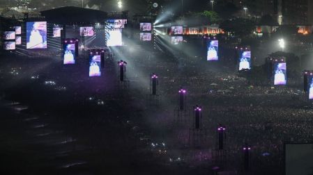 Concierto de Madonna en Brasil. Foto: AFP