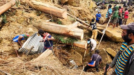 Alud en Papúa Nueva Guinea sepulta a más de 2 mil personas