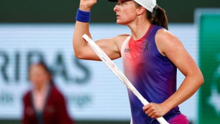 Iga Swiatek durante Roland Garros en el pleno día de su cumpleaños. (Reuters).