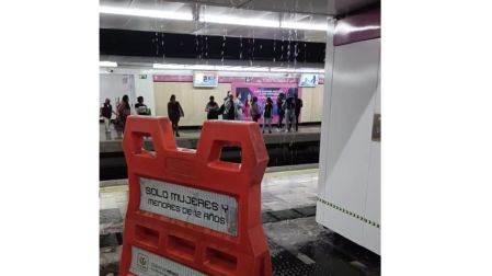 Lluvia Línea 1 estación Merced