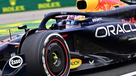 Checo Pérez en la calificación del GP de Hungría 2024