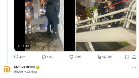 Usuarios del Metro se molestaron por lo ocurrido. Foto: X @zerchzro