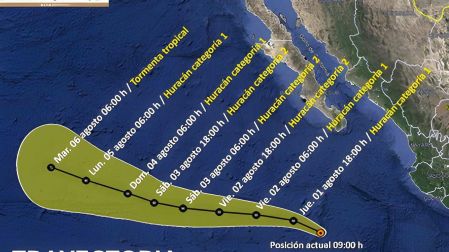 Carlotta: Trayectoria EN VIVO hoy 1 de agosto de 2024