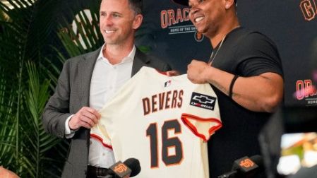 Devers bateaba para .272 con 15 cuadrangulares y 58 carreras impulsadas en 72 juegos antes del canje. (X: @SFGigantes).