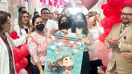 "Ya tengo un corazón que funciona bien. Muchas gracias", mencionó Ariadna. Foto: Cortesía