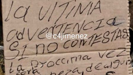 Las amenazas para la mujer que vende quesadillas. 