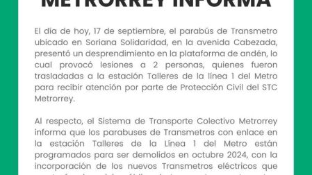 Comunicado por socavón en Transmetro. (Especial)