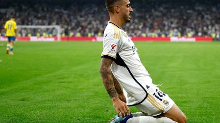 Joselu hizo el 2-0 a favor del Real Madrid