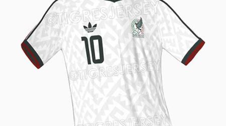 Jersey de visitante de México. (Foto: Footyheadlines)