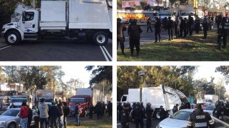 Bloqueo en vialidades importantes de Tlalpan
