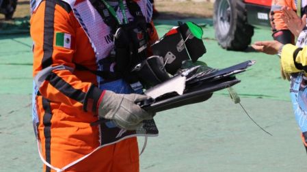 Los oficiales luego de haber cumplido su labor en el GP de México (Victor Mattar)