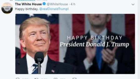 El presidente Trump cumple 72 años (Foto: Twitter)
