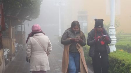 Personas con frío en Hidalgo