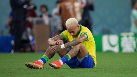 Neymar suma 13 partidos con Brasil en los Mundiales: 8 goles y 4 asistencias.