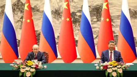 Vladimir Putin, presidente de Rusia y Xi Jinping, presidente de China.