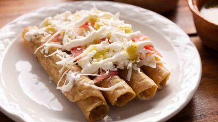 Receta de tacos de pollo dorados